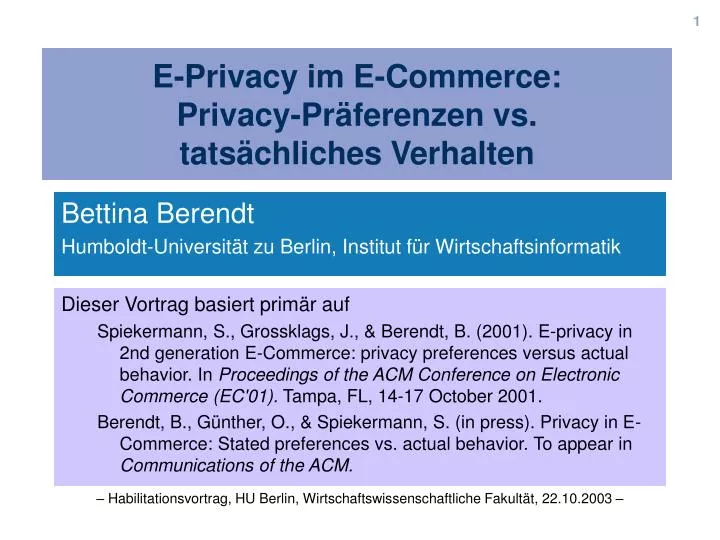 e privacy im e commerce privacy pr ferenzen vs tats chliches verhalten