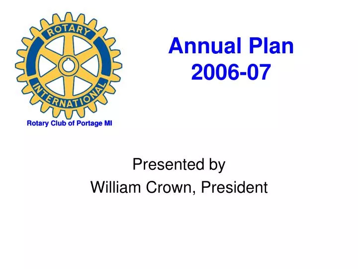 annual plan 2006 07
