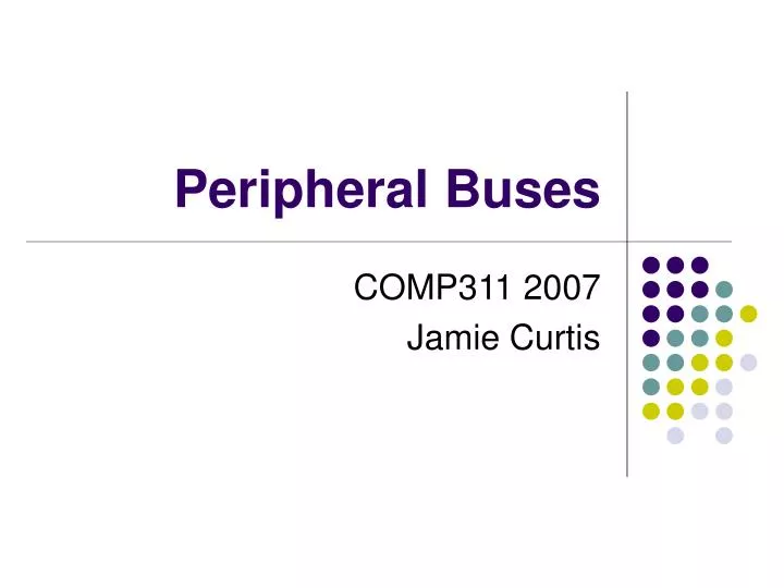 peripheral buses