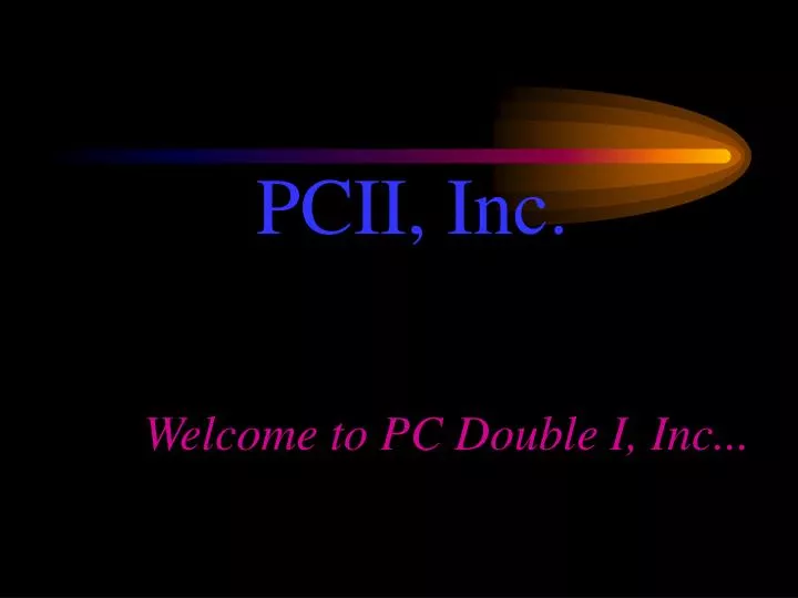 welcome to pc double i inc