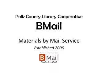 Polk County Library Cooperative BMail