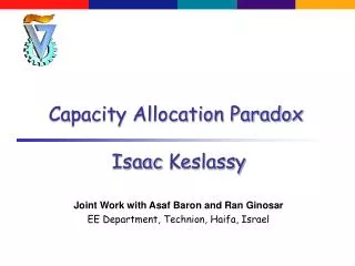 Capacity Allocation Paradox Isaac Keslassy