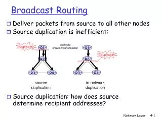 broadcast routing
