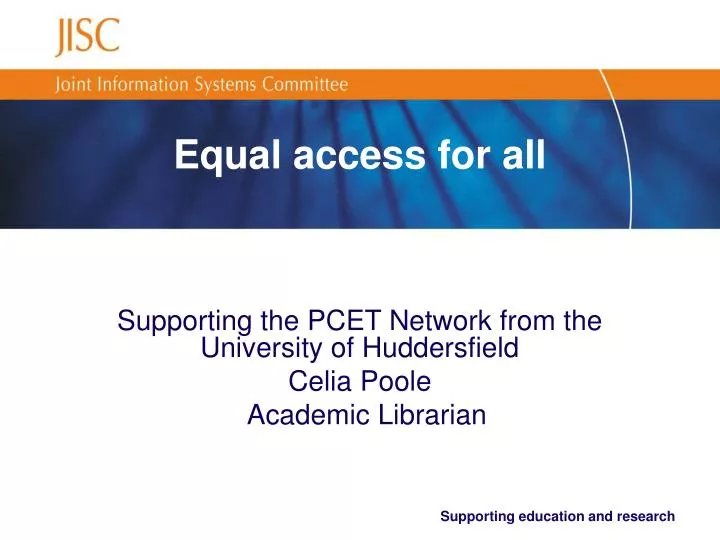 equal access for all