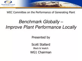 WEC Committee on the Performance of Generating Plant