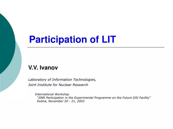 participation of lit