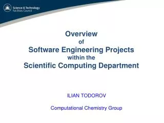 ILIAN TODOROV Computational Chemistry Group
