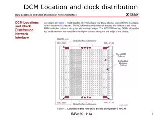 DCM Location and clock distribution