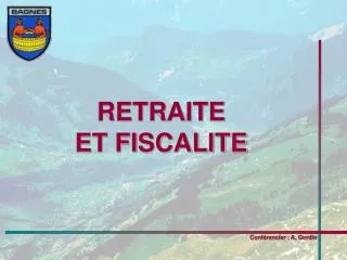 retraite et fiscalite