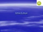 Unix/Linux - slide 1
