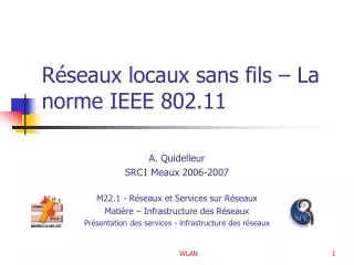 r seaux locaux sans fils la norme ieee 802 11