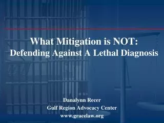 What Mitigation is NOT: Defending Against A Lethal Diagnosis
