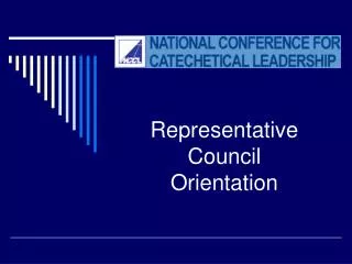 Representative Council Orientation