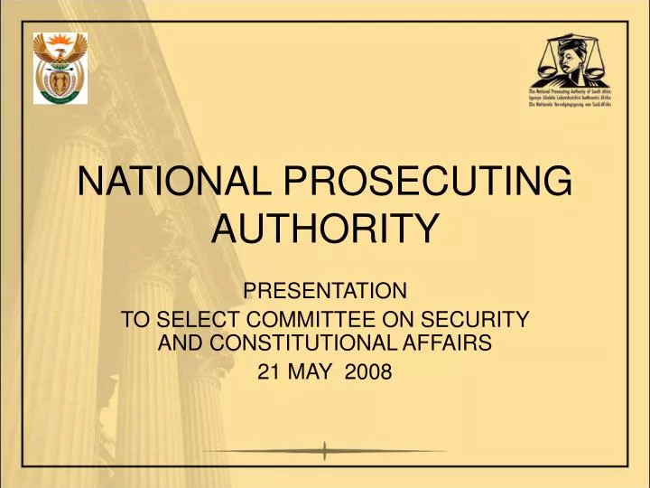 national prosecuting authority
