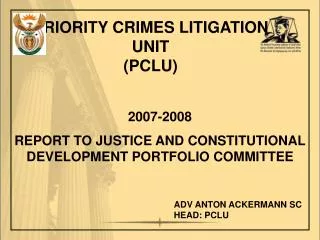 PRIORITY CRIMES LITIGATION UNIT (PCLU)
