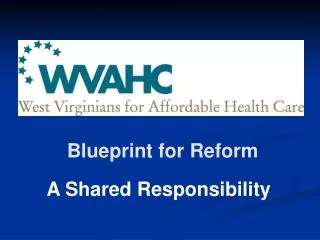 Blueprint for Reform