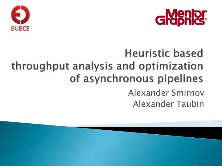 heuristic based throughput analysis and optimization of asynchronous pipelines