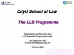 CityU School of Law - slide 1