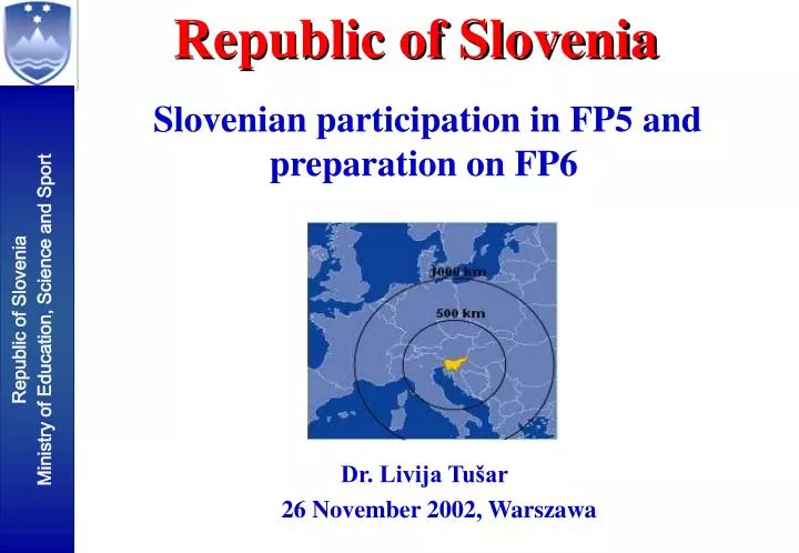 slovenian participation in fp5 and preparation on fp6