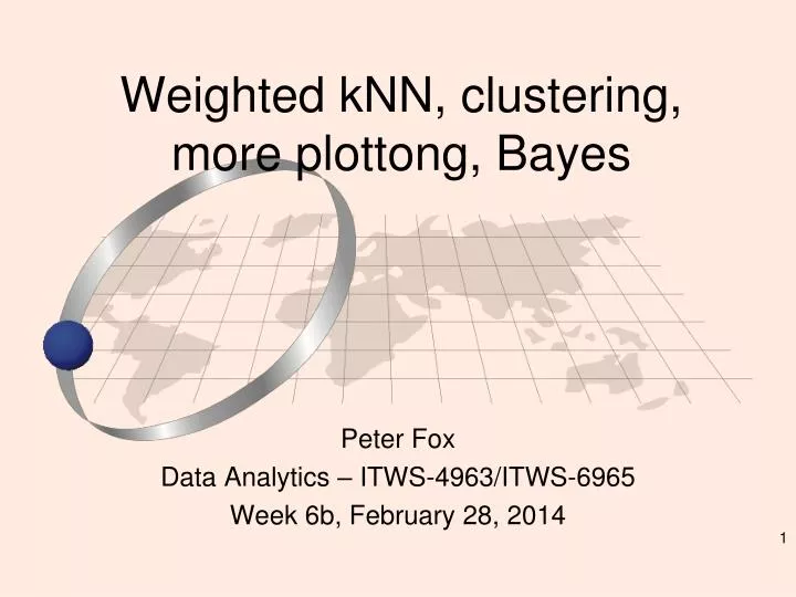weighted knn clustering more plottong bayes