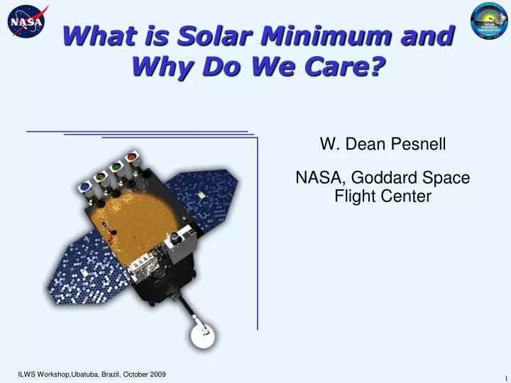 what is solar minimum and why do we care