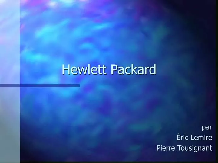 hewlett packard
