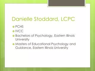 Danielle Stoddard, LCPC
