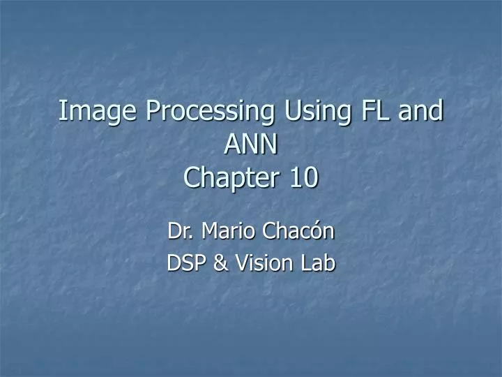 image processing using fl and ann chapter 10