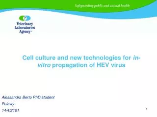 Cell culture and new technologies for in-vitro propagation of HEV virus