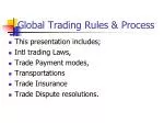 Global Trading Rules &amp; Process - slide 1
