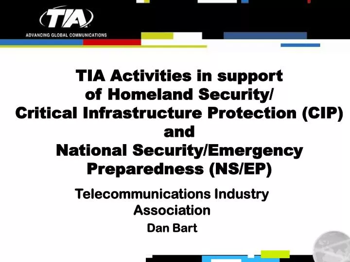 telecommunications industry association dan bart