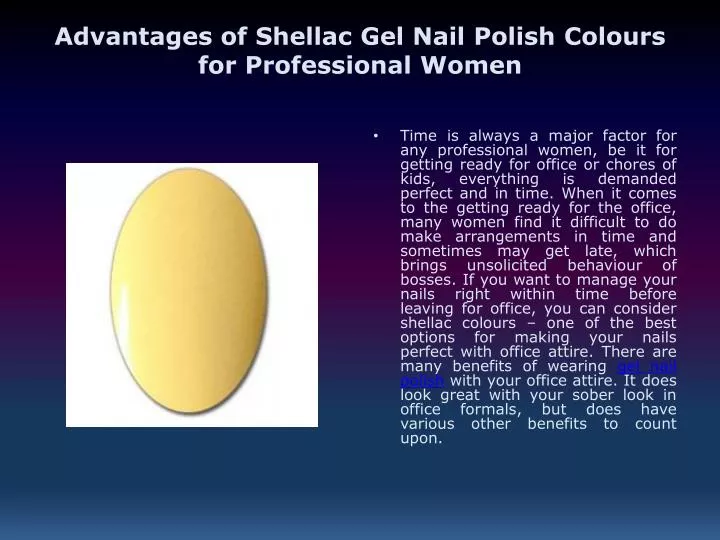 advantages of shellac gel nail polish colours for professional women