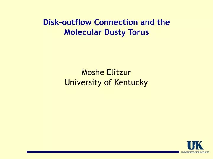 disk outflow connection and the molecular dusty torus