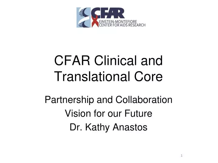 cfar clinical and translational core