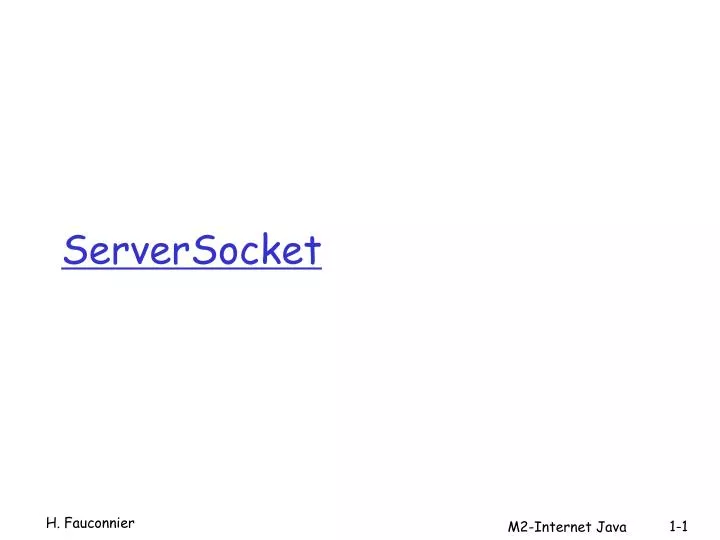 serversocket