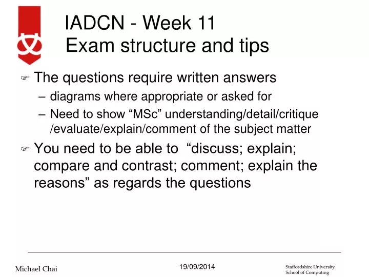 exam structure and tips