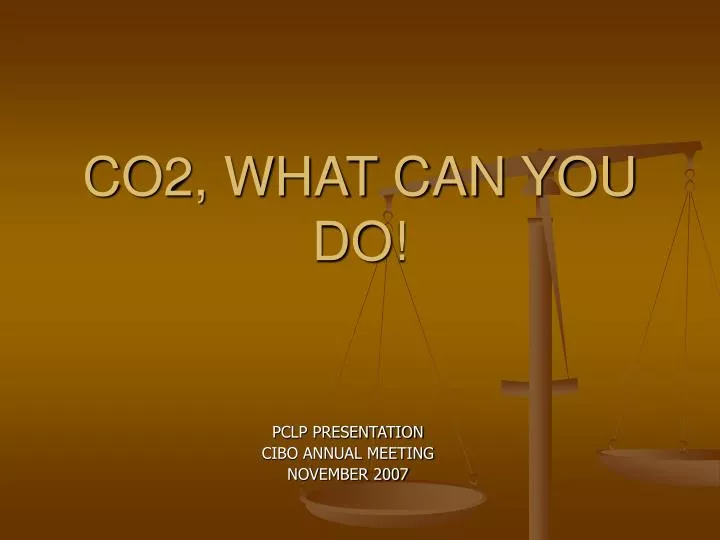 co2 what can you do