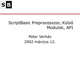 scriptbasic preprocesszor k ls modulok api