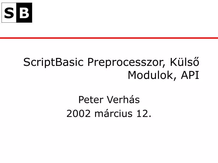 scriptbasic preprocesszor k ls modulok api