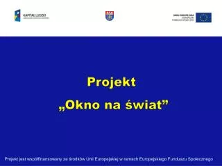 projekt okno na wiat