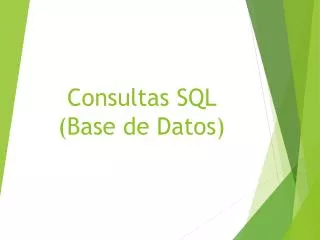 consultas sql base de datos