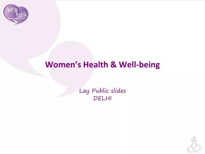 women s health well being