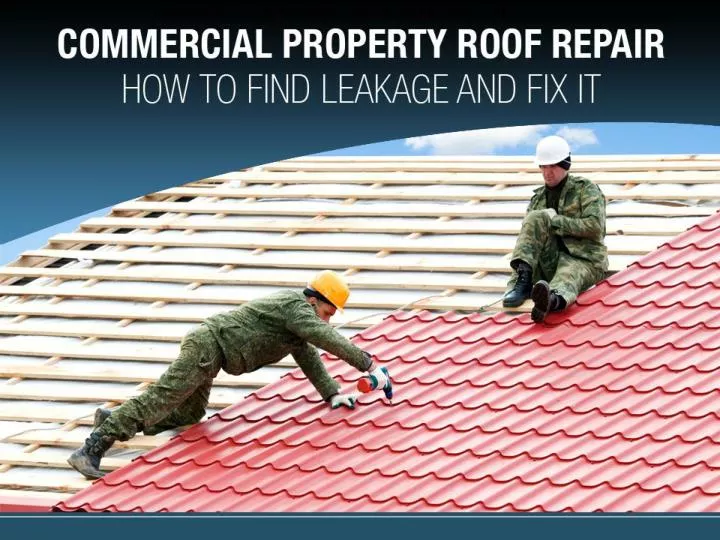 commercial property roof repair how to find leakage and fix it