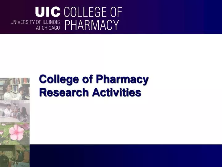 college of pharmacy research activities