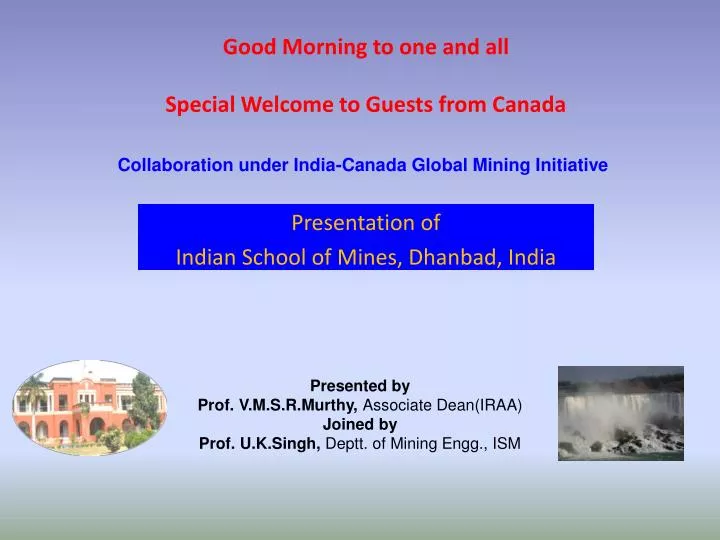 good morning to one and all special welcome to guests from canada