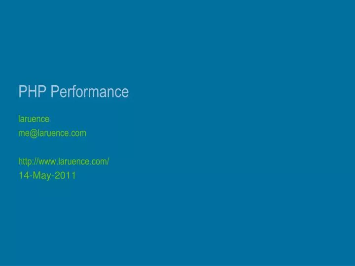 php performance