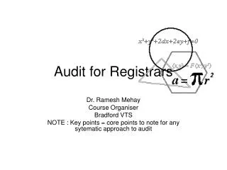 Audit for Registrars