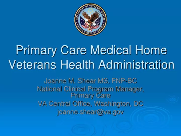 primary care medical home veterans health administration