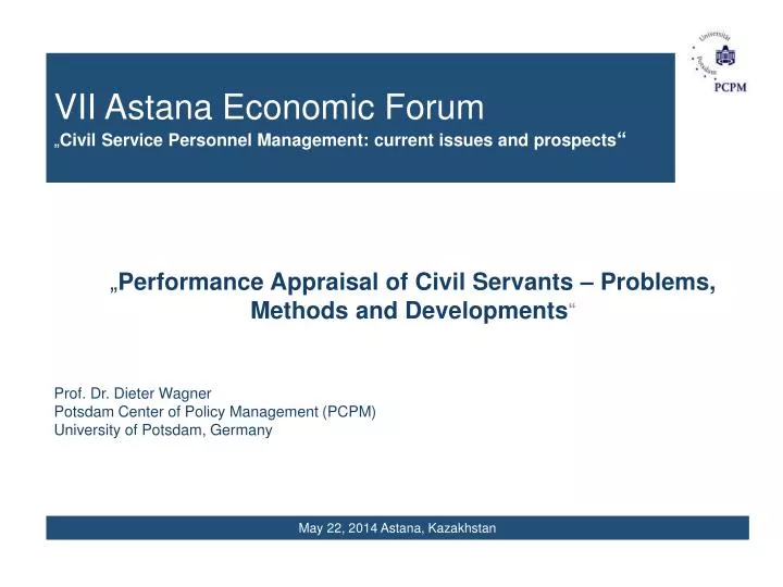 vii astana economic forum civil service personnel management current issues and prospects