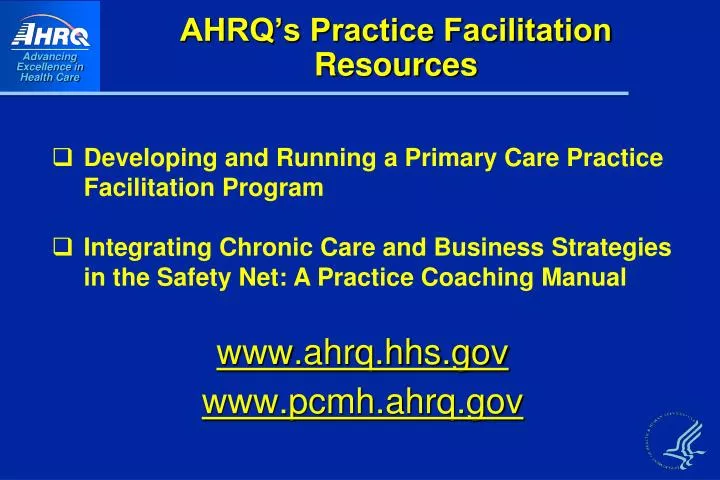 ahrq s practice facilitation resources